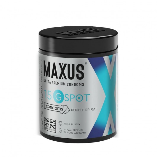 Гладкие презервативы Maxus G spot с двойной спиралью - 15 шт. - Maxus - купить с доставкой в Иркутске