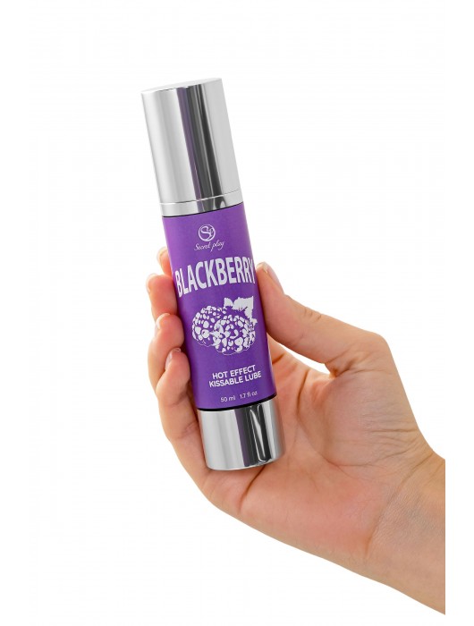 Массажное масло 2-в-1 Blackberry Hot Effect с разогревающим эффектом и вкусом ежевики - 50 мл. - Secret Play - купить с доставкой в Иркутске