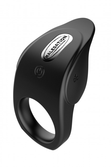 Черное эрекционное виброкольцо Vibro Lust Ring - MALESATION - в Иркутске купить с доставкой