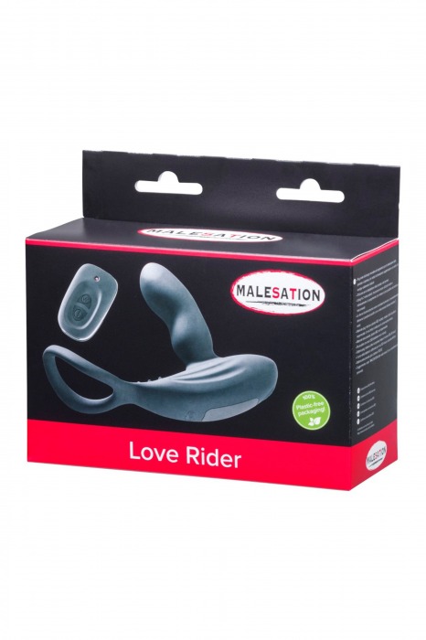 Стимулятор простаты с эрекционным кольцом Love Rider - MALESATION - в Иркутске купить с доставкой