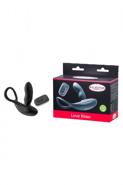 Стимулятор простаты с эрекционным кольцом Love Rider - MALESATION - в Иркутске купить с доставкой