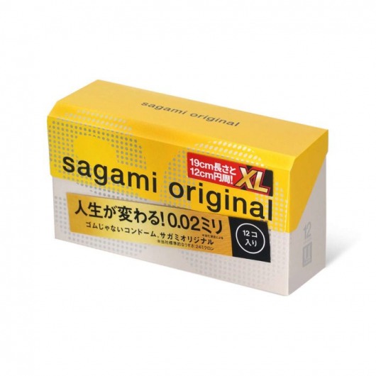 Презервативы увеличенного размера Sagami Original 0.02 XL-size - 12 шт. - Sagami - купить с доставкой в Иркутске