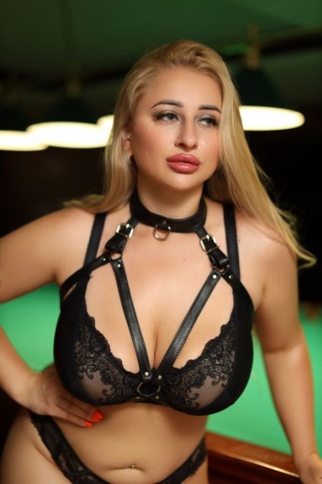 Черная кожаная сбруя с ошейником plus size из нежной кожи - БДСМ Арсенал - купить с доставкой в Иркутске
