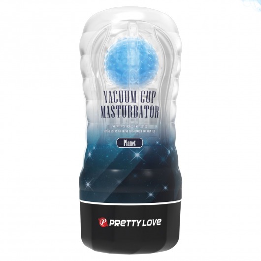 Прозрачный текстурированный мастурбатор Vacuum Cup Masturbator Planet - Baile - в Иркутске купить с доставкой