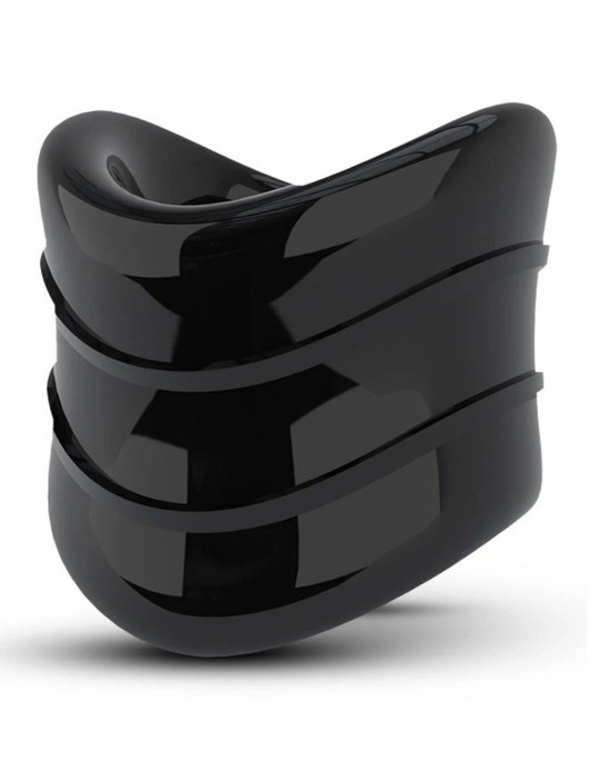 Черное эрекционное кольцо на мошонку Beef Ball Stretcher Snug X Long - Blush Novelties - в Иркутске купить с доставкой