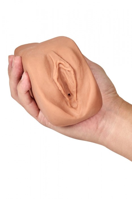 Маструбатор-вагина с вибрацией Soft   Wet Renata Realistic Tan Masturbator - Blush Novelties - в Иркутске купить с доставкой