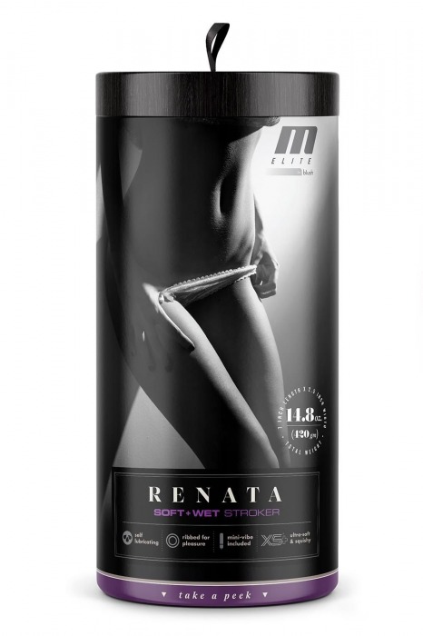 Маструбатор-вагина с вибрацией Soft   Wet Renata Realistic Tan Masturbator - Blush Novelties - в Иркутске купить с доставкой