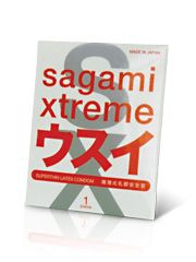 Ультратонкий презерватив Sagami Xtreme SUPERTHIN - 1 шт. - Sagami - купить с доставкой в Иркутске