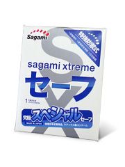 Презерватив Sagami Xtreme Ultrasafe с двойным количеством смазки - 1 шт. - Sagami - купить с доставкой в Иркутске