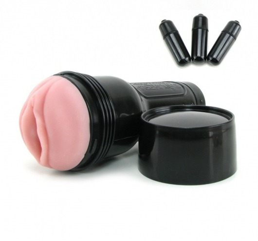 Мастурбатор-вагина Fleshlight - Vibro Pink Lady Touch с вибрацией - Fleshlight - в Иркутске купить с доставкой