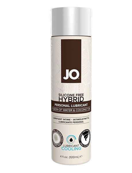 Водно-масляный лубрикант с охлаждающим эффектом JO Silicon free Hybrid Lubricant COOLING - 120 мл. - System JO - купить с доставкой в Иркутске