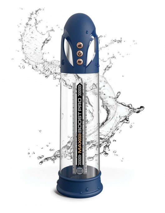 Синяя вакуумная автоматическая помпа Max Boost Pro Flow - Pipedream - в Иркутске купить с доставкой