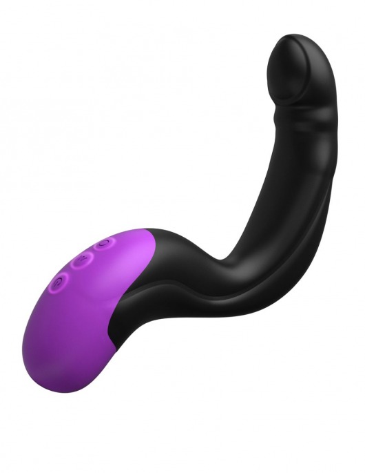 Черно-фиолетовый вибромассажёр простаты Hyper-Pulse P-Spot Massager - Pipedream - в Иркутске купить с доставкой