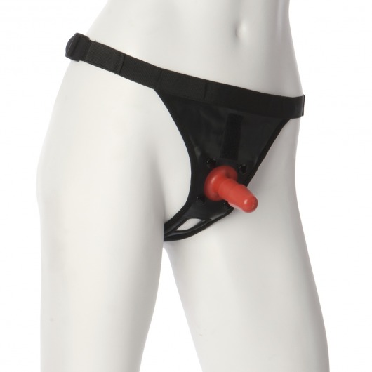 Трусики со штырьком для фиксации насадок Ultra Harness with Plug - Doc Johnson - купить с доставкой в Иркутске