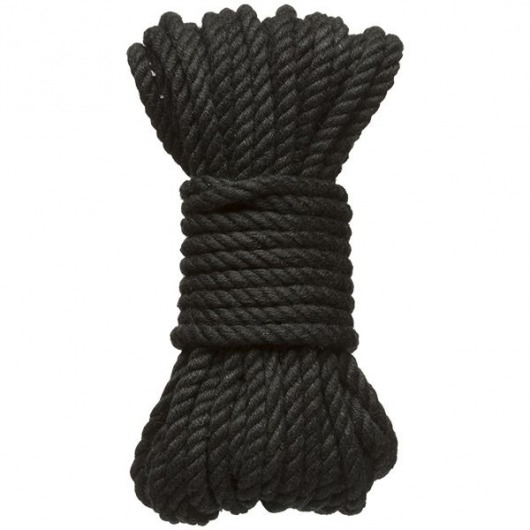 Черная верёвка для связывания и фиксации Bind Tie - 9,14 м. - Doc Johnson - купить с доставкой в Иркутске
