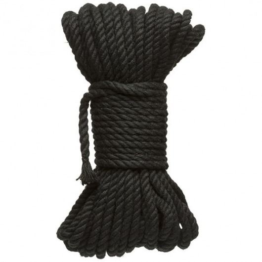 Черная верёвка для связывания и фиксации Bind Tie - 15,24 м. - Doc Johnson - купить с доставкой в Иркутске