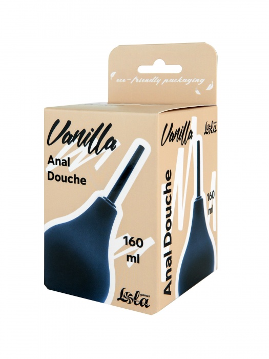 Черный анальный душ Anal Douche M - Lola Games - купить с доставкой в Иркутске