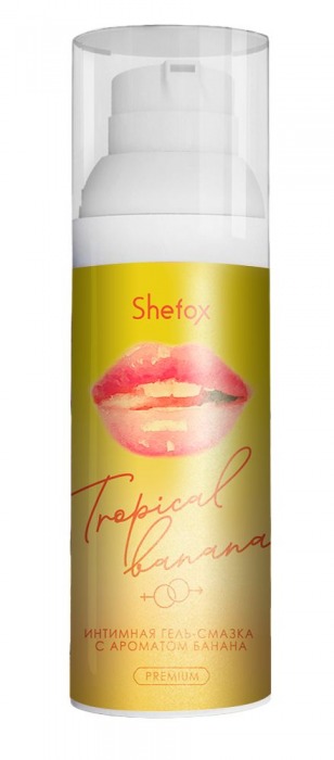 Интимная гель-смазка Shefox Premium «Тропический банан» - 50 мл. - Shefox - купить с доставкой в Иркутске