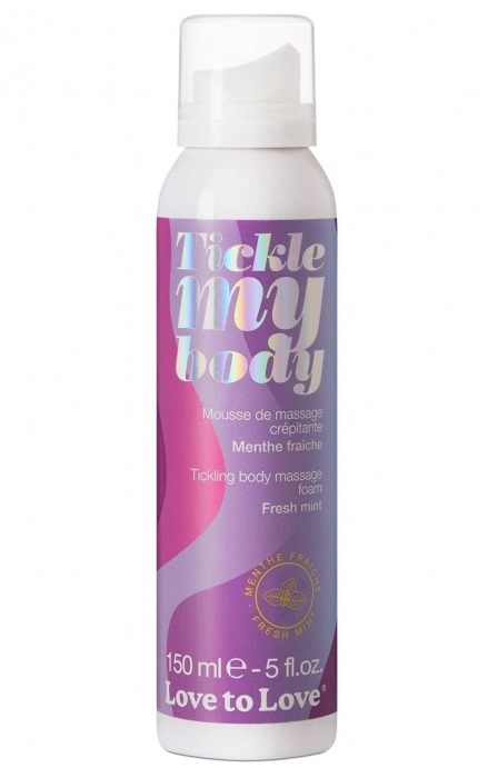 Массажная хрустящая пенка Tickle My Body Fresh Mint с ароматом мяты - 150 мл. - Love to Love - купить с доставкой в Иркутске