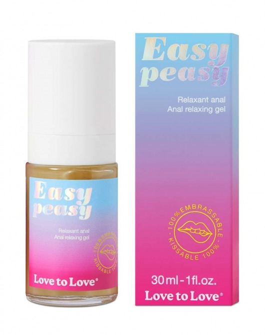 Анальный расслабляющий гель Easy Peasy - 30 мл. - Love to Love - купить с доставкой в Иркутске