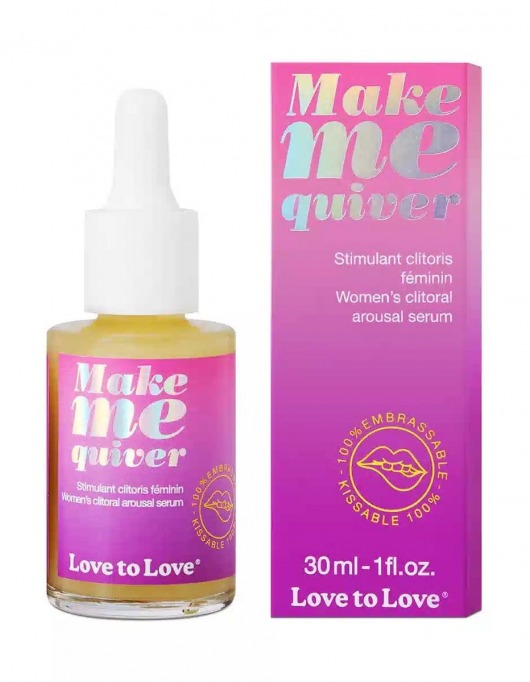 Возбуждающие капли для клитора Make Me Quiver - 30 мл. - Love to Love - купить с доставкой в Иркутске