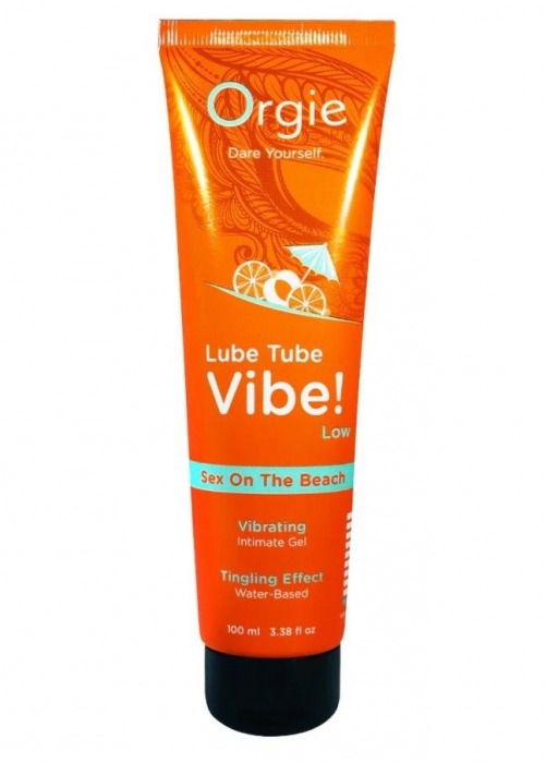 Гель с эффектом вибрации Lube Tube Vibe Low Sex On The Beach - 100 мл. - ORGIE - купить с доставкой в Иркутске