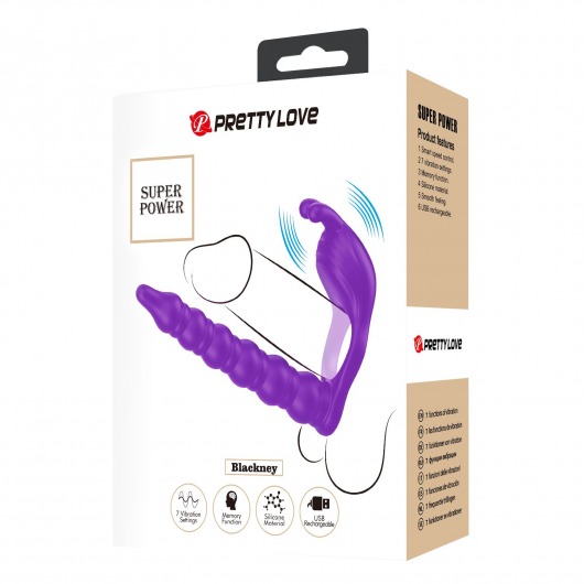 Лиловая насадка для двойного проникновения Blackney - Baile - купить с доставкой в Иркутске