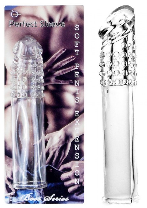 Прозрачная насадка-удлинитель Perfect Sleeve - 19 см. - Boys of Toys - в Иркутске купить с доставкой