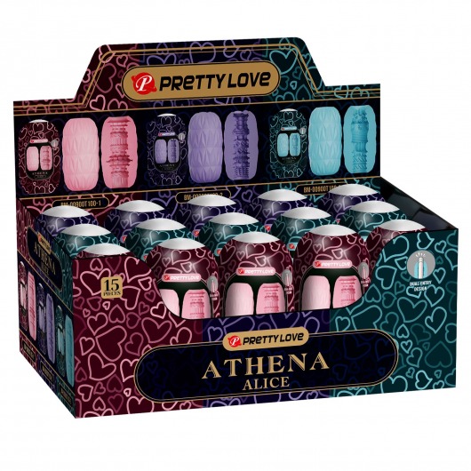 Набор из 15 мастурбаторов Athena Alice - Baile - в Иркутске купить с доставкой