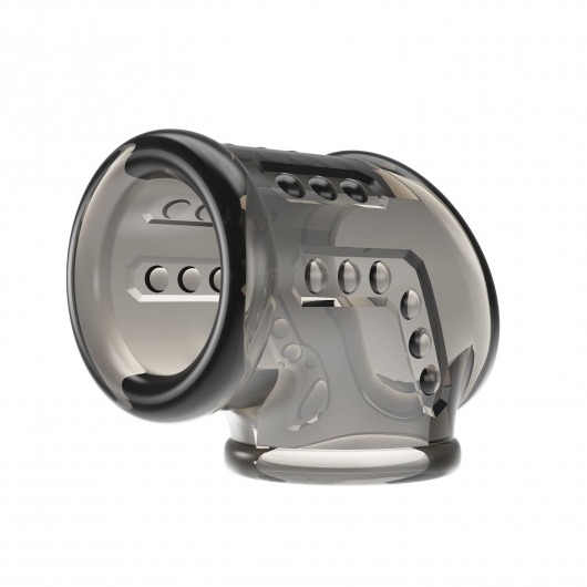 Дымчатая насадка на пенис и мошонку - Baile - в Иркутске купить с доставкой