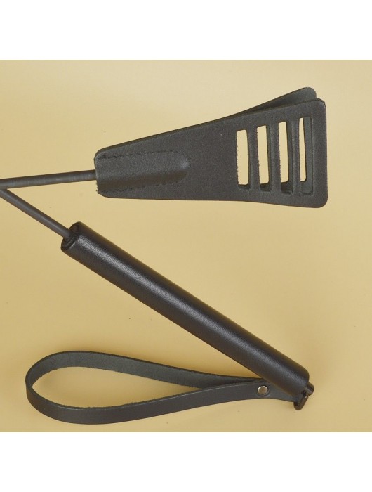 Черный кожаный стек «Сириус» - 60 см. - Sitabella - купить с доставкой в Иркутске