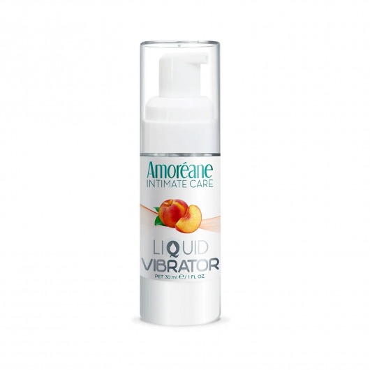 Жидкий вибратор со вкусом персика Amoreane Peach - 30 мл. - Amoreane - купить с доставкой в Иркутске