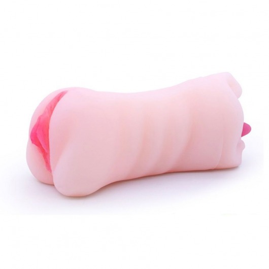 Телесный двусторонний мастурбатор - вагина и ротик - Boys of Toys - в Иркутске купить с доставкой Телесный двусторонний мастурбатор - вагина и ротик - Boys of Toys - в Иркутске купить с доставкой