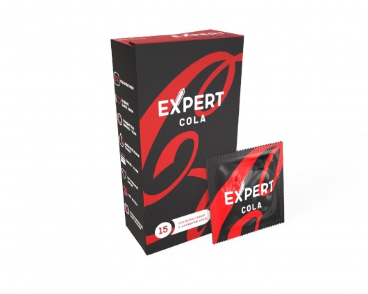 Презервативы с ароматом колы Expert Cola - 15 шт. - Expert - купить с доставкой в Иркутске