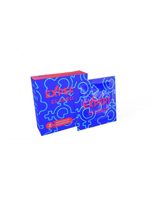 Классические презервативы Expert Classic - 3 шт. - Expert - купить с доставкой в Иркутске