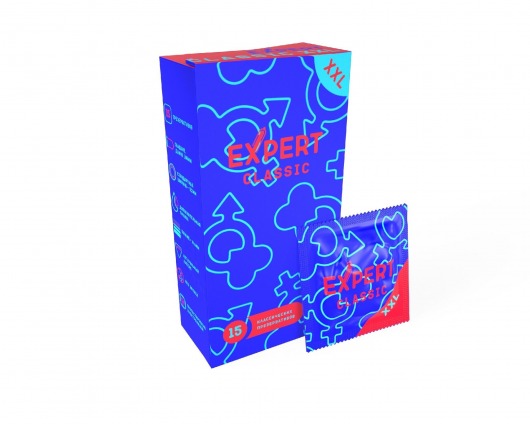 Презервативы увеличенного размера Expert Classic XXL - 15 шт. - Expert - купить с доставкой в Иркутске
