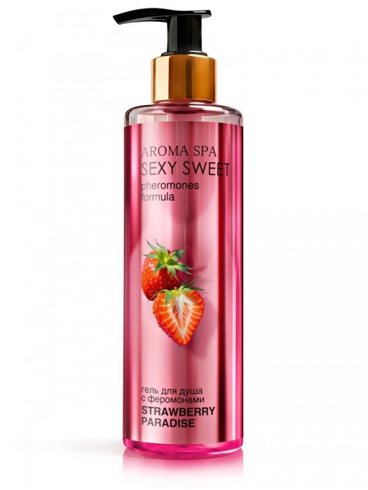 Гель для душа с феромонами и ароматом клубники Strawberry Paradise - 200 мл. -  - Магазин феромонов в Иркутске
