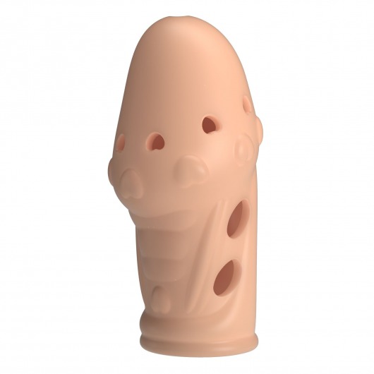 Телесная насадка на пенис Booker - 8 см. - Baile - в Иркутске купить с доставкой