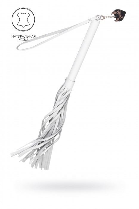Белая кожаная плеть - 50 см. - Pecado - купить с доставкой в Иркутске