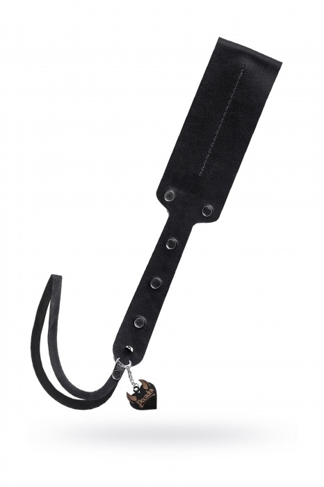 Черный кожаный пэддл - 32 см. - Pecado - купить с доставкой в Иркутске