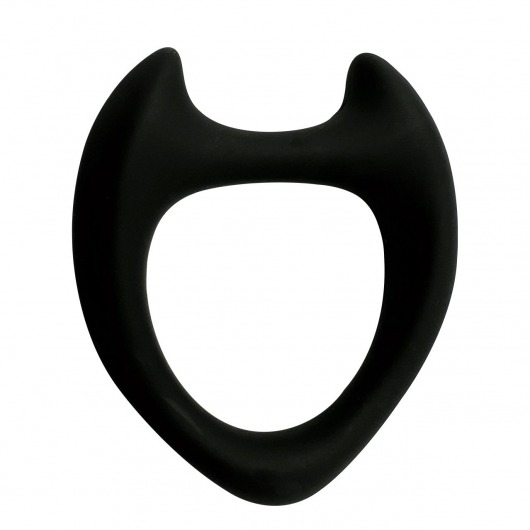 Черное эрекционное кольцо с рожками Wooomy Toro M - Adrien Lastic - в Иркутске купить с доставкой