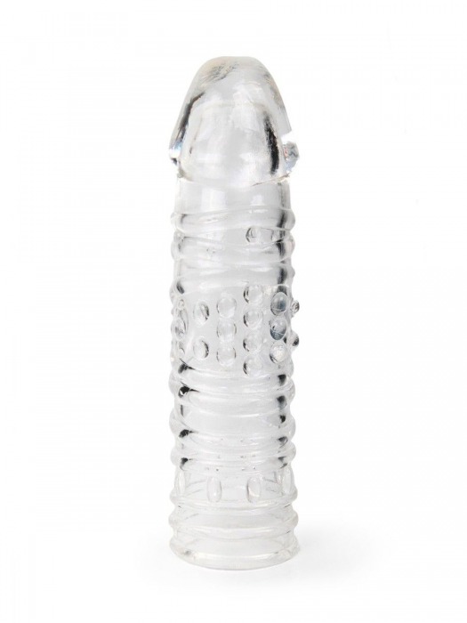 Прозрачная закрытая насадка на пенис - 17 см. - Sex Expert - в Иркутске купить с доставкой