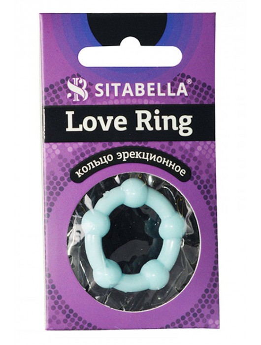 Цветное эрекционное кольцо Love Ring с бусинами - Sitabella - в Иркутске купить с доставкой