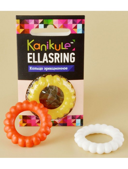 Цветное рельефное эрекционное кольцо Ellasring - Sitabella - в Иркутске купить с доставкой