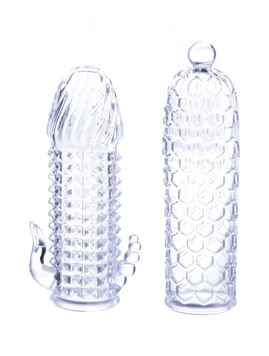 Набор из 2 прозрачных насадок на член Seductive Tickler Sleeves Set - NMC - в Иркутске купить с доставкой