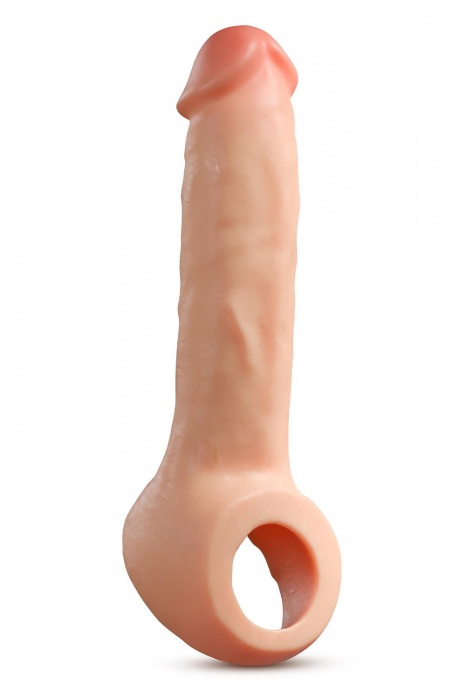 Телесная насадка-удлинитель Thrive 8.75 Inch Realistic Penis Extender Sleeve - 22,2 см. - Blush Novelties - в Иркутске купить с доставкой