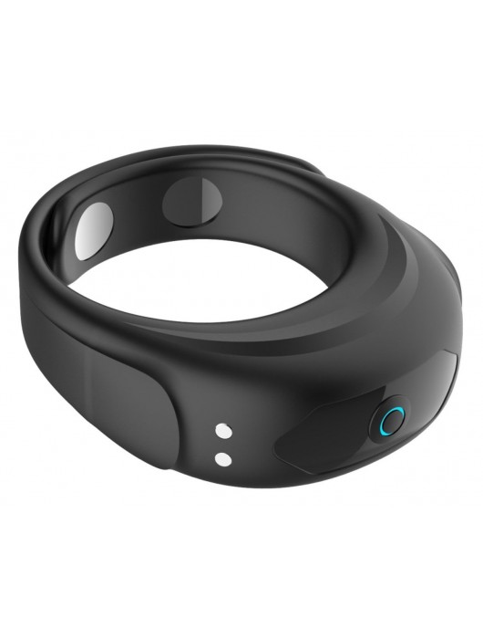 Черное эрекционное виброкольцо на ремешках - Boys of Toys - в Иркутске купить с доставкой