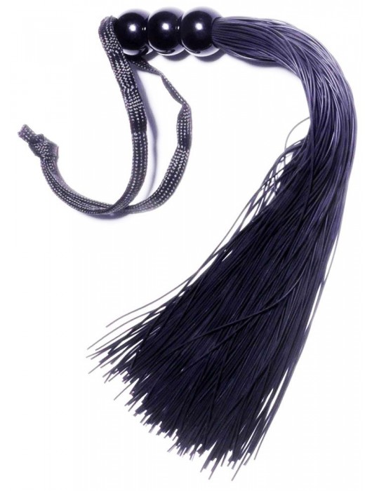 Черная силиконовая плетка - 25,4 см. - Boys of Toys - купить с доставкой в Иркутске