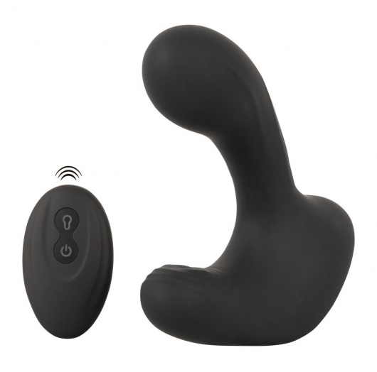 Черная анальная вибропробка с функцией расширения RC Butt Plug with 3 functions - Orion - в Иркутске купить с доставкой