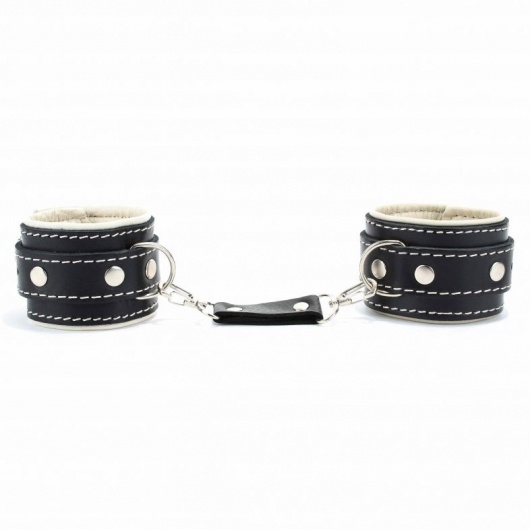 Оковы на ноги со светлым подкладом - БДСМ Арсенал - купить с доставкой в Иркутске